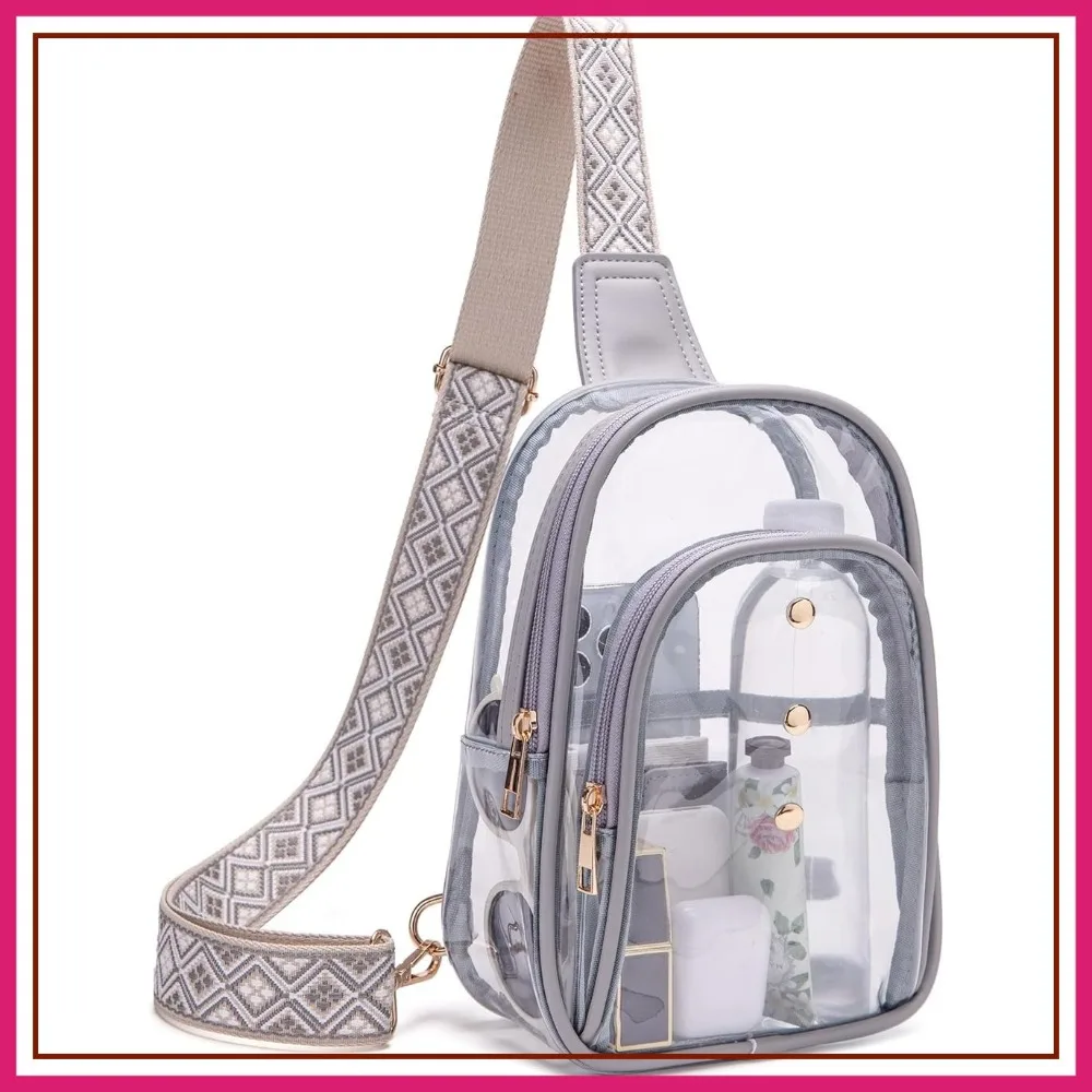 Clear Sling Bag for Stadium Events, Crossbody Bag - Stadium Approved
Clear Sling Bag for Stadium Events, Crossbody Bag - Stadium Approved