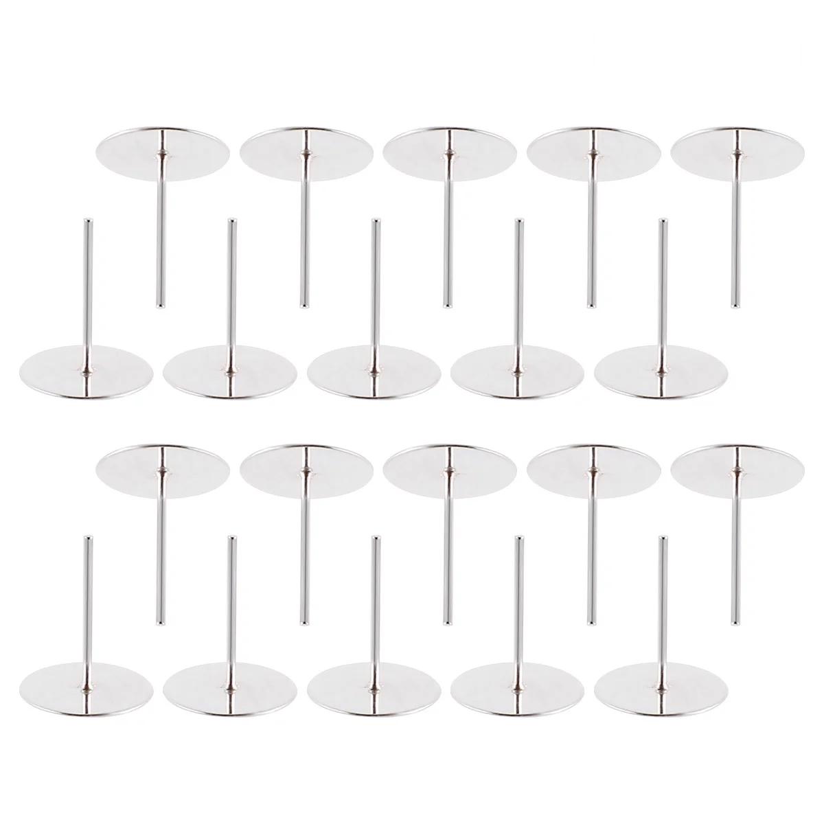 200pcs Ear Studs Base For Women Round Ear Decor Durable Iron Simple Design Comfortable Skin Touch Matching Most Clothing Silver
200pcs Ear Studs Base For Women Round Ear Decor Durable Iron Simple Design Comfortable Skin Touch Matching Most Clothing Silver