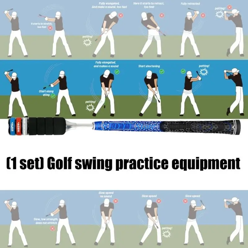 G6DE Telescopic Trainer with Sound Feedback Adjustable Weight Golf Swing Trainer Sound Rhythm Release Golf Swing Tool
G6DE Telescopic Trainer with Sound Feedback Adjustable Weight Golf Swing Trainer Sound Rhythm Release Golf Swing Tool