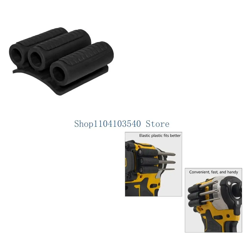 02DC Drill Bit Holder Tool Holsters Adhesive Fasteners Replace for Carry up to 3 Driver Bits on The Side of Your Power Drill
02DC Drill Bit Holder Tool Holsters Adhesive Fasteners Replace for Carry up to 3 Driver Bits on The Side of Your Power Drill