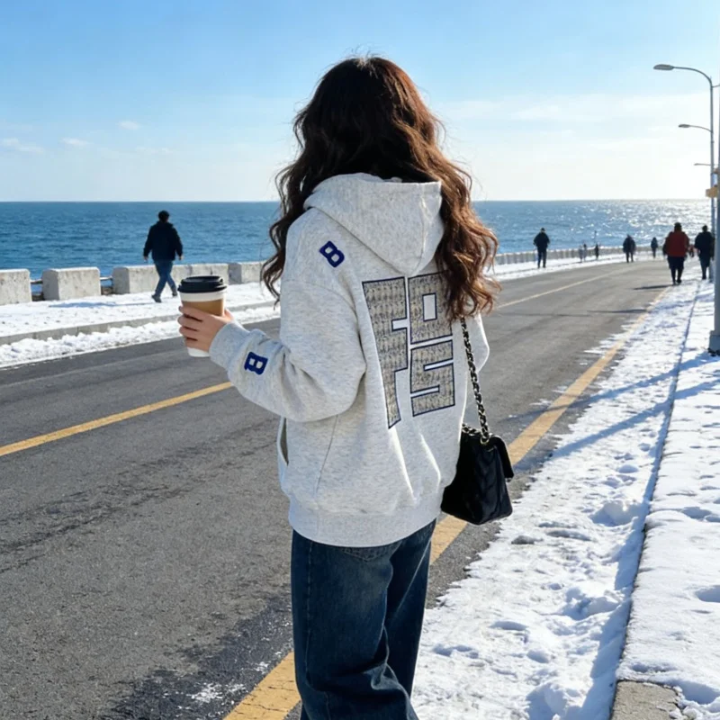 Модный оверсайз худи-свитшот с вышитыми буквами, утепленный, уличный стиль, топ для пар, для женщин больших размеров
Модный оверсайз худи-свитшот с вышитыми буквами, утепленный, уличный стиль, топ для пар, для женщин больших размеров