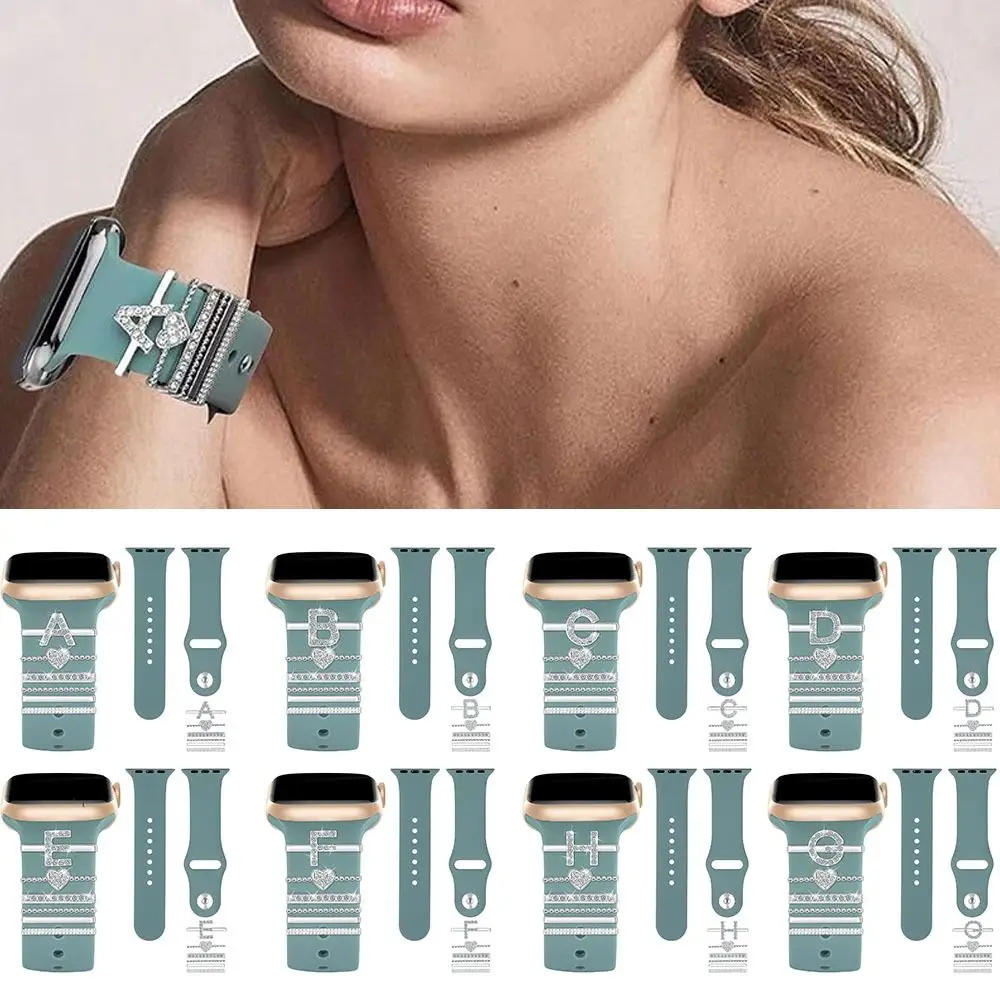 Новый металлический ремешок для часов, орнамент с бриллиантами, инициалы, буква, декоративное кольцо, брошь, браслет, подвески, ремешок, аксессуары
Новый металлический ремешок для часов, орнамент с бриллиантами, инициалы, буква, декоративное кольцо, брошь, браслет, подвески, ремешок, аксессуары