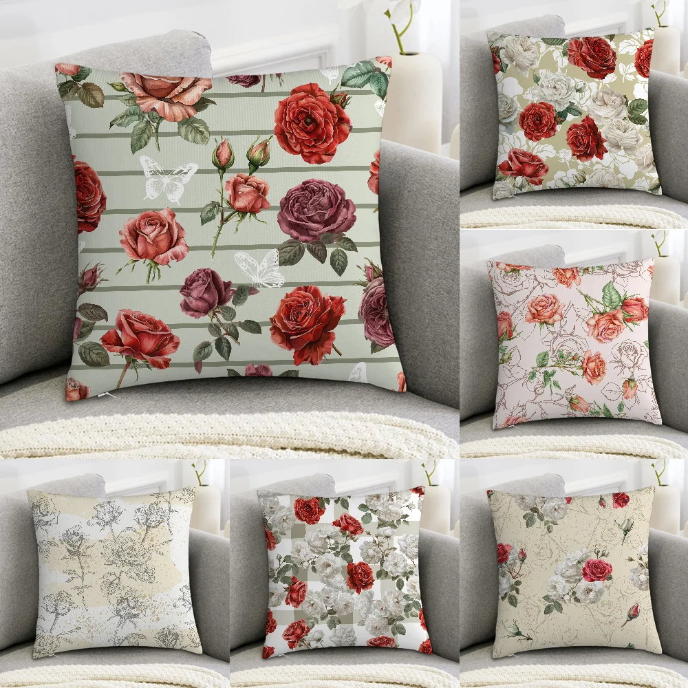 Classic Roses Flowers Pillow Case Sofa Decorative Home Double-sided Print Plush Square Throw Pillow Covers Cushion Decor Cover
Classic Roses Flowers Pillow Case Sofa Decorative Home Double-sided Print Plush Square Throw Pillow Covers Cushion Decor Cover