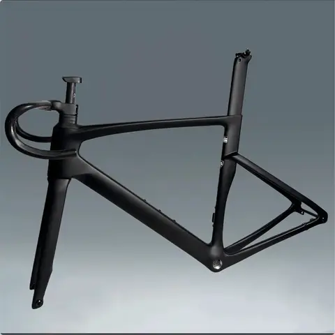UCI Fastest Race Road Bicyle Frameset 700C Disc Brakes Carbon Road Frame Compatible With Di2 And Mechanical Group Bike Frame