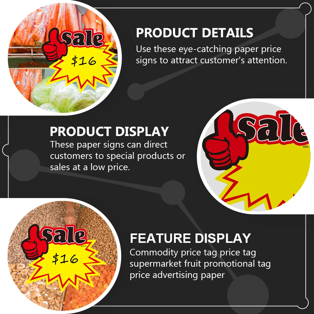 Promotional Price Signs Paper Adhesive Tags Retail Sale Event Fundraiser Market Garage School Carnival Stickers Premium
Promotional Price Signs Paper Adhesive Tags Retail Sale Event Fundraiser Market Garage School Carnival Stickers Premium