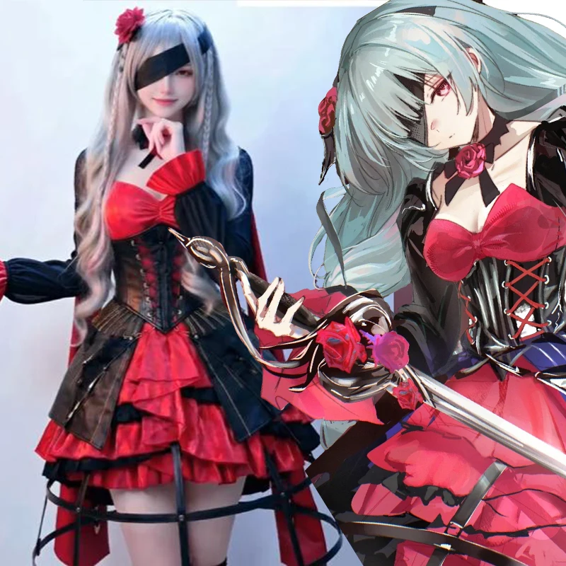 Red Black Dress Phrolova Cosplay Costume Halloween Christmas Role Playing Women Dress Game Wuthering Waves Gothic Lolita Party
Red Black Dress Phrolova Cosplay Costume Halloween Christmas Role Playing Women Dress Game Wuthering Waves Gothic Lolita Party