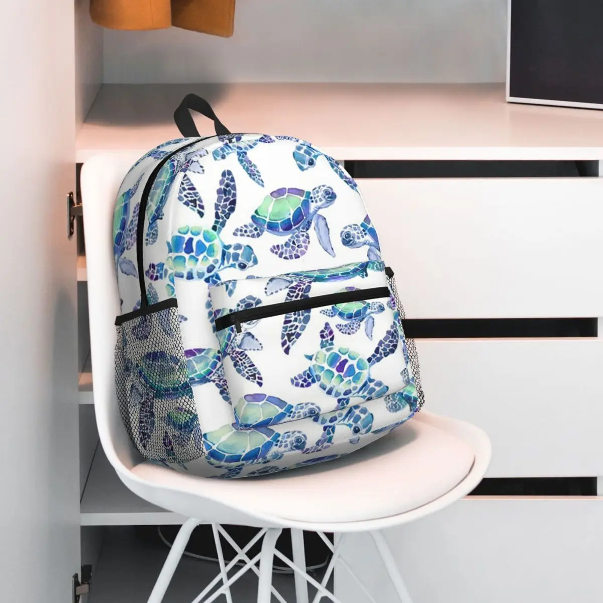 Turtles Tortoise In Aqua And Blue Backpack Student BookBag Children School Bag Computer Shoulder Bags for Men Women
Turtles Tortoise In Aqua And Blue Backpack Student BookBag Children School Bag Computer Shoulder Bags for Men Women