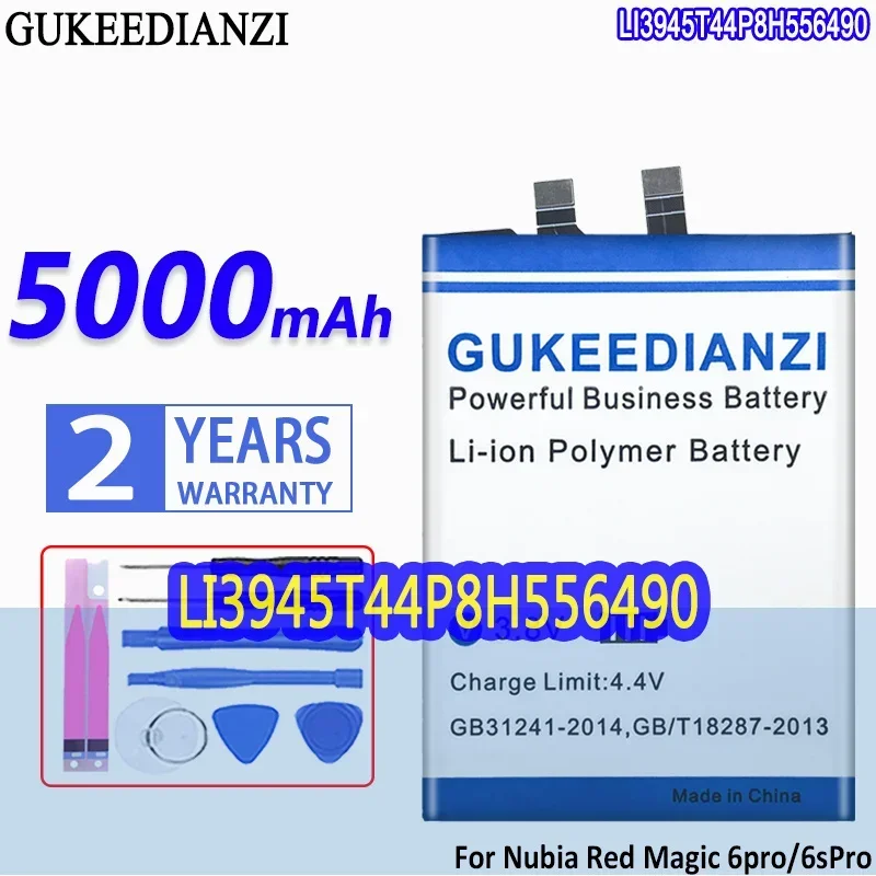 Аккумулятор GUKEEDIANZI большой емкости LI3945T44P8H 556490 5000 мАч для ZTE Nubia Red Magic 6/6S pro/6sPro 6Pro NX669J-P
Аккумулятор GUKEEDIANZI большой емкости LI3945T44P8H 556490 5000 мАч для ZTE Nubia Red Magic 6/6S pro/6sPro 6Pro NX669J-P