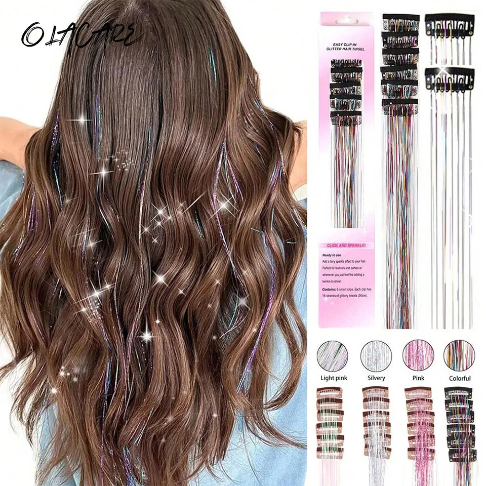 12pcs Clip In Hair Tinsel Hair Extensions Pack Of 12Pcs Hair Tinsel 20 Inch Heat Resistant Glitter Hair Extensions
12pcs Clip In Hair Tinsel Hair Extensions Pack Of 12Pcs Hair Tinsel 20 Inch Heat Resistant Glitter Hair Extensions