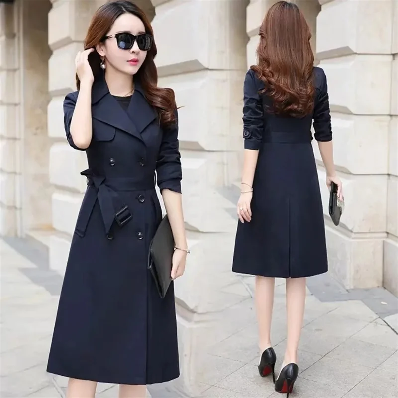 Windbreaker Women's Mid length British Style 2024 Spring and Autumn New Coat Korean Version Temperament Women's Over Knee Coat S
Windbreaker Women's Mid length British Style 2024 Spring and Autumn New Coat Korean Version Temperament Women's Over Knee Coat S