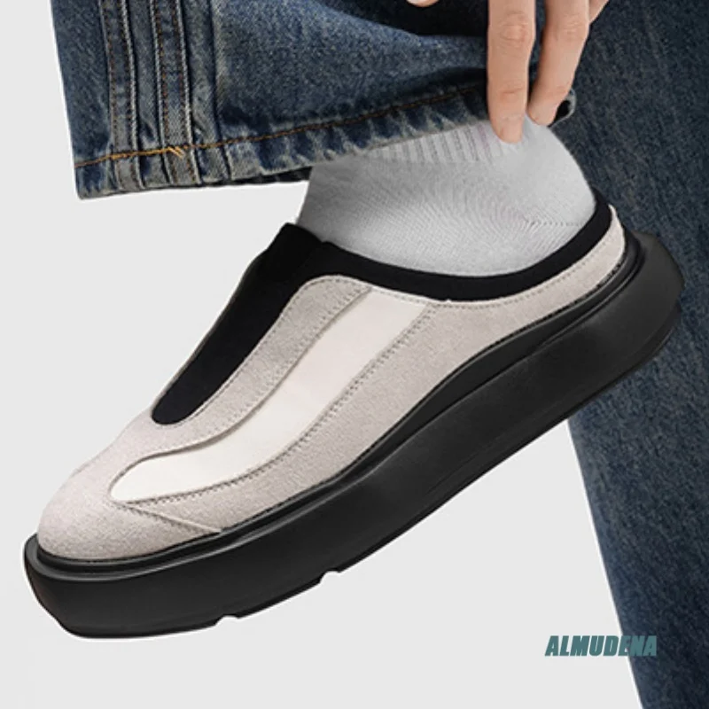 Suede Leather Men's Chunky Mule Slippers Round Toe Slip-On Casual Urban Outdoor Minimalist Breathable Fashion Daily Shoes
Suede Leather Men's Chunky Mule Slippers Round Toe Slip-On Casual Urban Outdoor Minimalist Breathable Fashion Daily Shoes