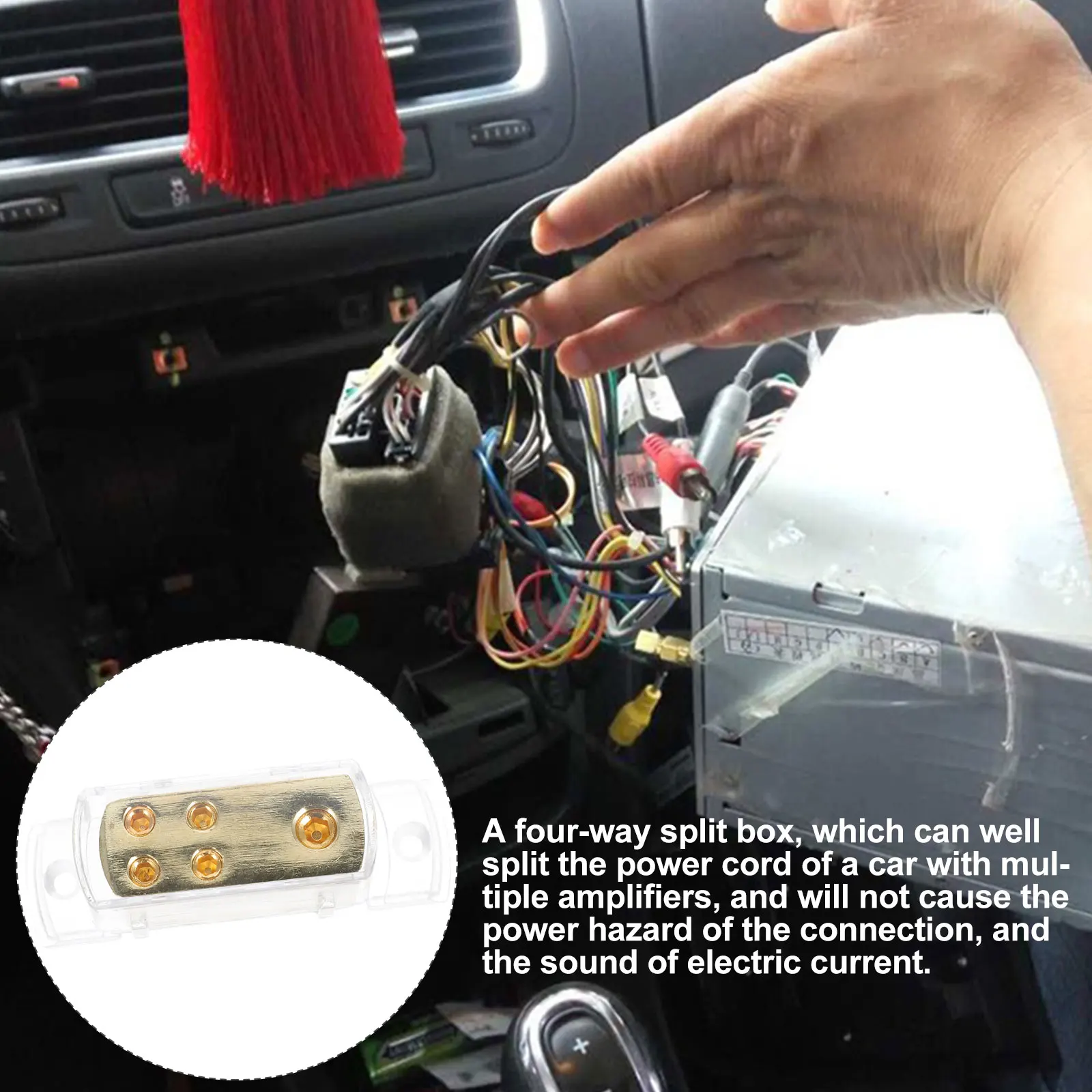 Car Audio Splitter Box Gold Plated Zinc Alloy Power Distribution Block Low Loss Stable Connection For Vehicle Amplifier
Car Audio Splitter Box Gold Plated Zinc Alloy Power Distribution Block Low Loss Stable Connection For Vehicle Amplifier