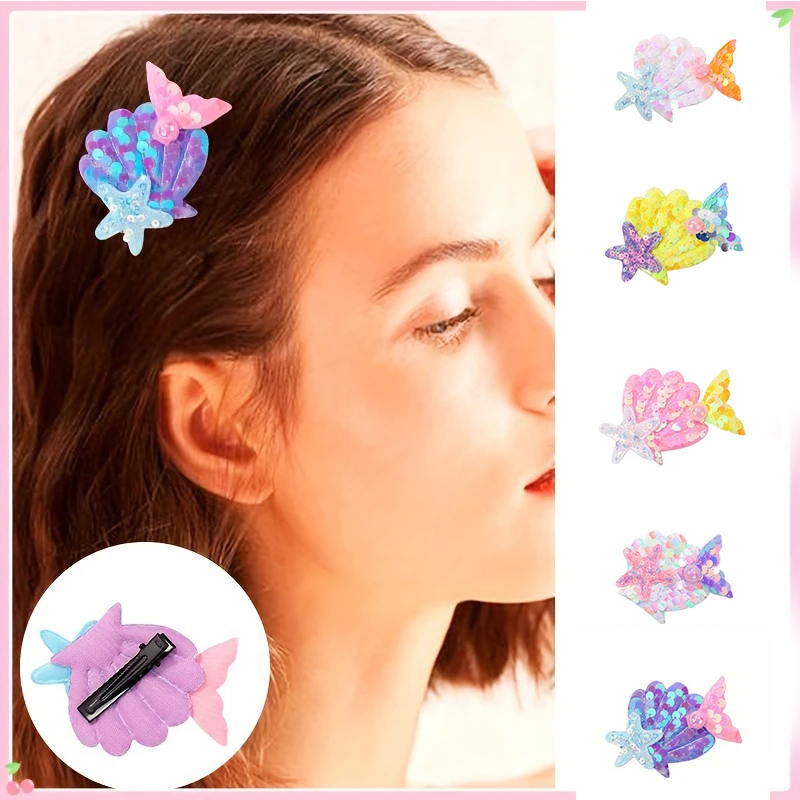 European And American Shell Pearl Beauty Fish Tail Hair Accessory Hair Clip Sequin Colorful Handmade Edge Clip Hair Clip 10PCS
European And American Shell Pearl Beauty Fish Tail Hair Accessory Hair Clip Sequin Colorful Handmade Edge Clip Hair Clip 10PCS