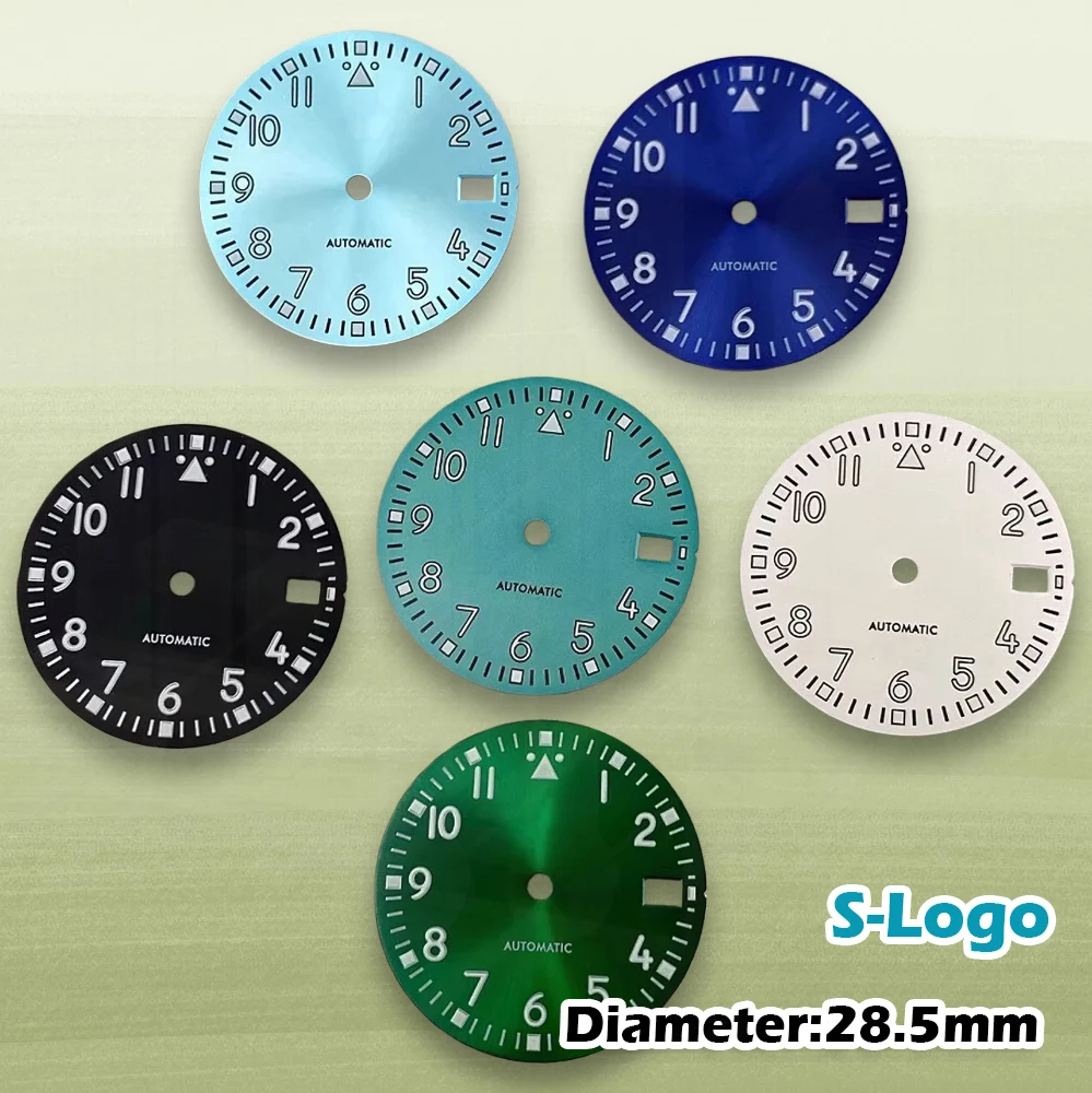 NH35/NH36 Movement - 28.5mm Retro Digital Dial with Green Luminous & S Logo | High-Quality Watch Modification Accessories
NH35/NH36 Movement - 28.5mm Retro Digital Dial with Green Luminous & S Logo | High-Quality Watch Modification Accessories
