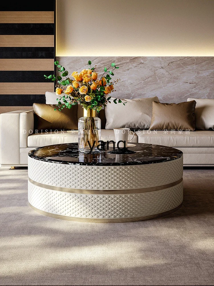 LH light luxury coffee table modern living room home high-end natural luxury stone round coffee table
LH light luxury coffee table modern living room home high-end natural luxury stone round coffee table