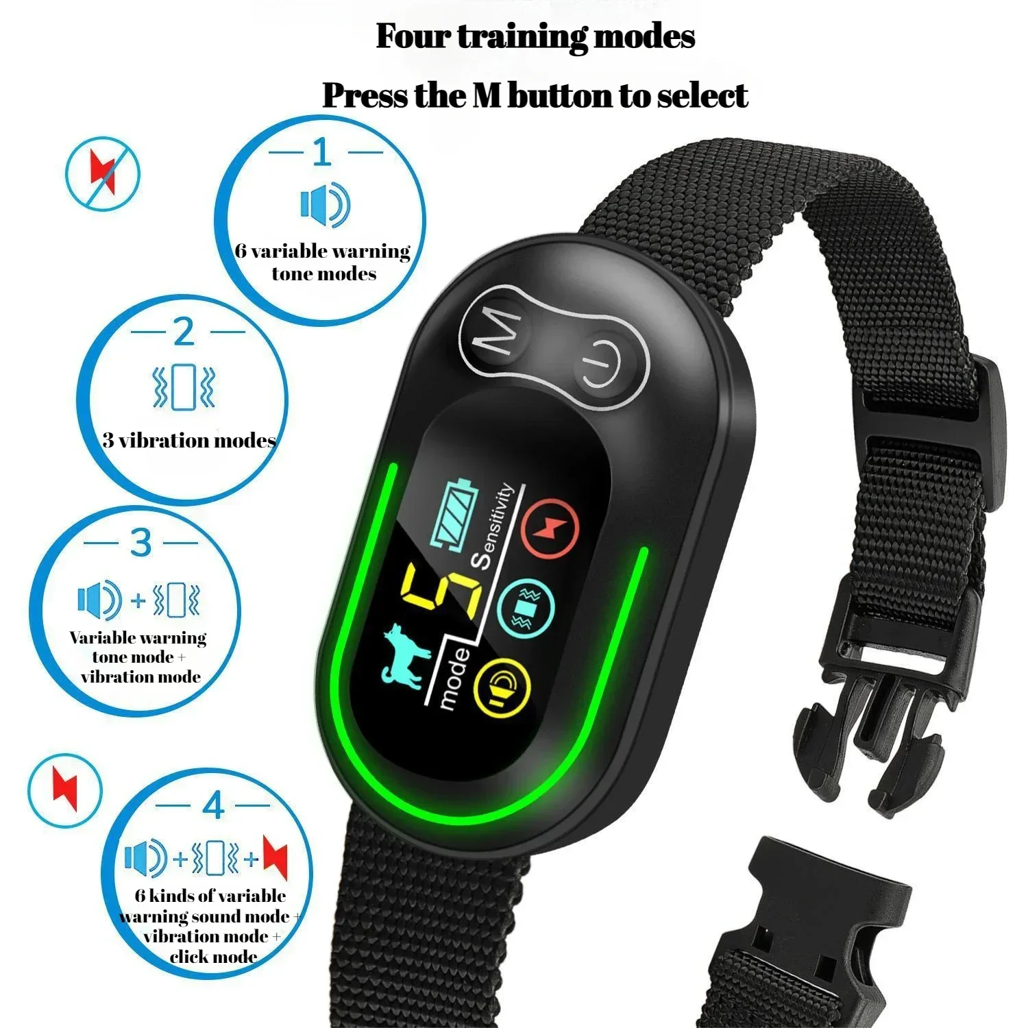 Новое устройство для борьбы с цветным экраном, перезаряжаемый водонепроницаемый тренировочный ошейник, автоматическое устройство для дрессировки собак
Новое устройство для борьбы с цветным экраном, перезаряжаемый водонепроницаемый тренировочный ошейник, автоматическое устройство для дрессировки собак