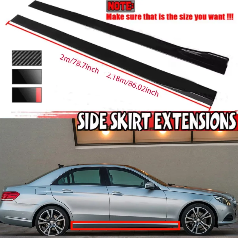 FOR Mercedes Benz E 260 W212 2M Car Side Skirt Extension Plate Lip Separator Bumper 2.18M Racing Side Spoiler
FOR Mercedes Benz E 260 W212 2M Car Side Skirt Extension Plate Lip Separator Bumper 2.18M Racing Side Spoiler