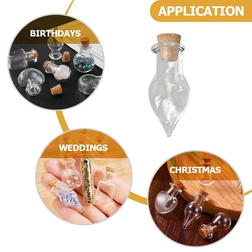 32 Pcs Glass Bottle Pendant Small Jars with Lids Vials Decorative Bottles Ordinary Mini Cork Miniature
32 Pcs Glass Bottle Pendant Small Jars with Lids Vials Decorative Bottles Ordinary Mini Cork Miniature