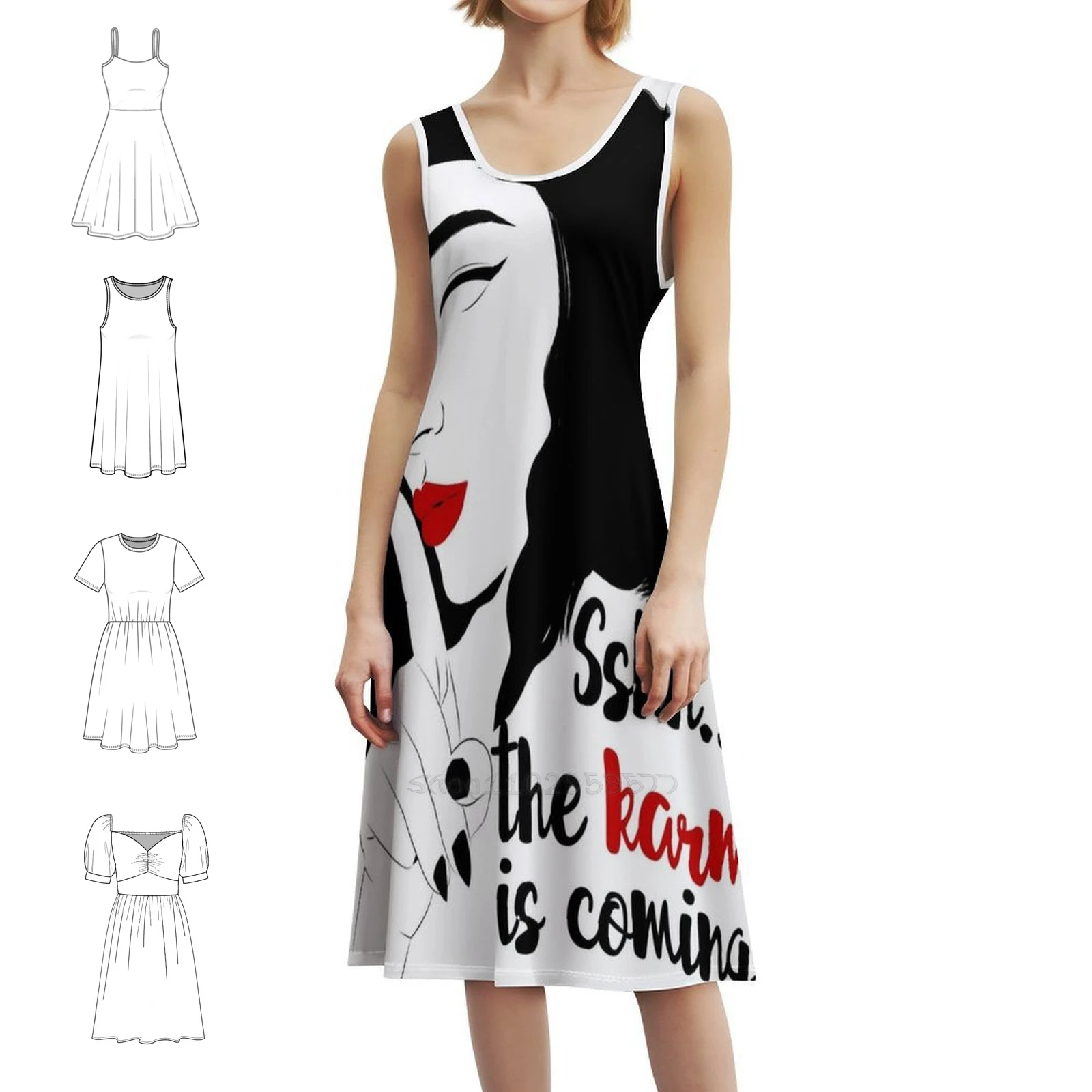 Карма приходит. Богемное платье без рукавов для женщин, пляжные вечерние платья с принтом, Karma Badass Girls Bad Bad Bad Girls, хорошее платье
Карма приходит. Богемное платье без рукавов для женщин, пляжные вечерние платья с принтом, Karma Badass Girls Bad Bad Bad Girls, хорошее платье