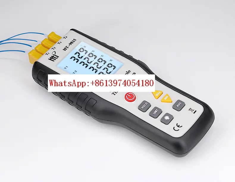 HT9815 Контактный термометр Накладной термометр Электронный четырехканальный термопарный термометр
HT9815 Контактный термометр Накладной термометр Электронный четырехканальный термопарный термометр