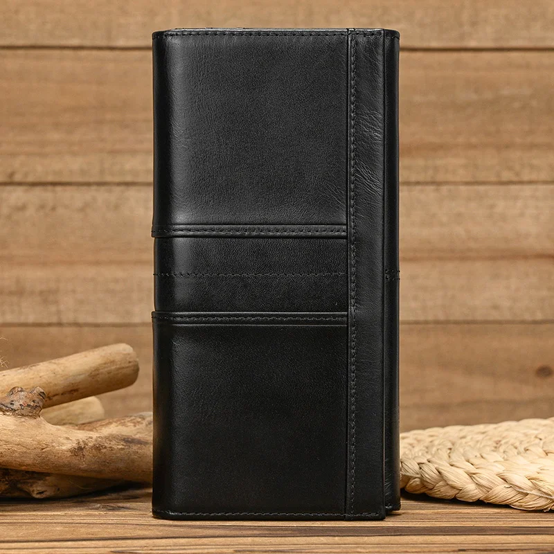 Модный мужской и женский кожаный длинный кошелек из натуральной кожи, кошелек-клатч, длинный кошелек для мужчин и женщин, кошелек для монет, черный
Модный мужской и женский кожаный длинный кошелек из натуральной кожи, кошелек-клатч, длинный кошелек для мужчин и женщин, кошелек для монет, черный