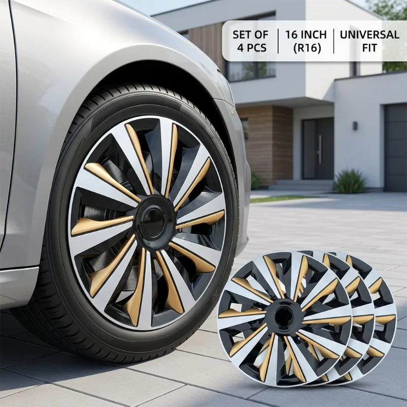 4pc 16 Inch Car Wheel Covers Hubcaps Universal Hub Cap Rim Skins Protective Guards Tyre Styling Shell Accent Auto Accessories
4pc 16 Inch Car Wheel Covers Hubcaps Universal Hub Cap Rim Skins Protective Guards Tyre Styling Shell Accent Auto Accessories