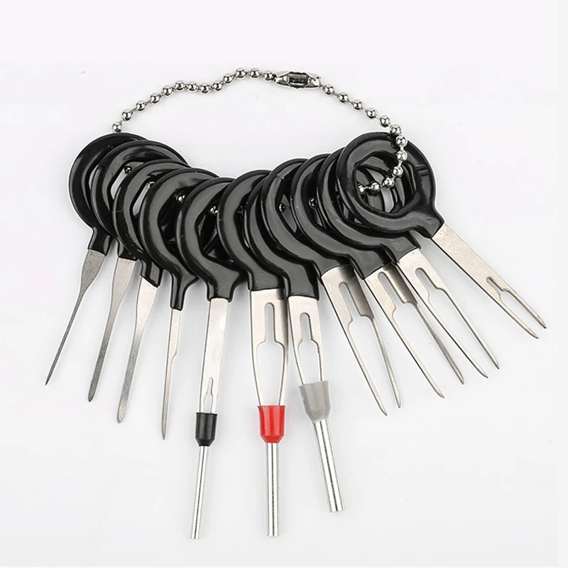 11PCS Automotive Plug Terminal Removal Tool Car Electrical Wire Crimp Connector Pin Extractor Kit Key Pin Removal Tool
11PCS Automotive Plug Terminal Removal Tool Car Electrical Wire Crimp Connector Pin Extractor Kit Key Pin Removal Tool