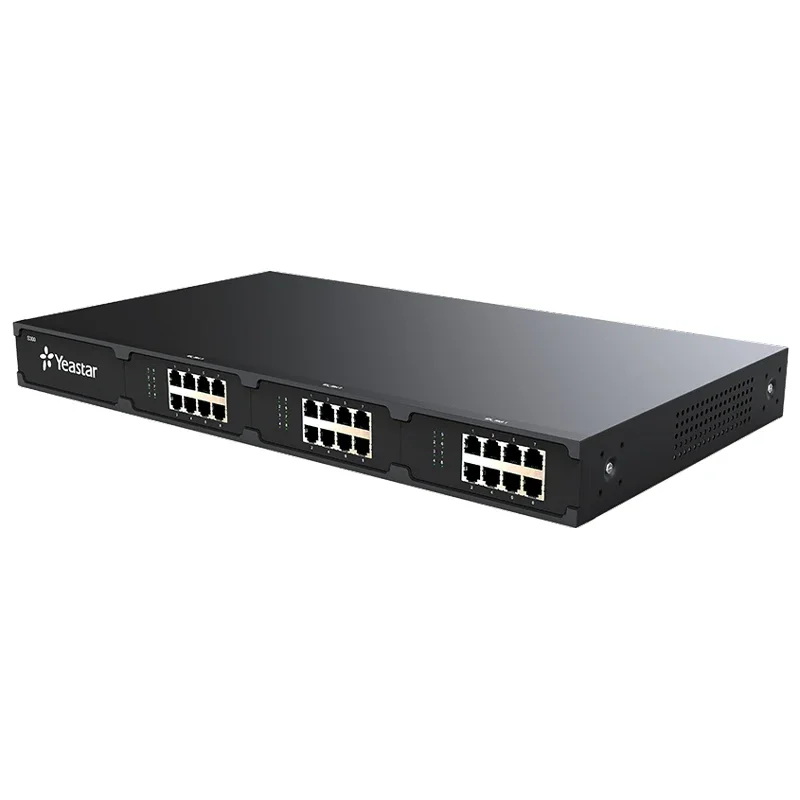 Yeastar S300 VoIP PBX Support up to 300 SIP users,60 Concurrent Calls,24 FXS/FXO/BRI Ports, 6 GSM/CDMA/3G/4G Channels, 2 E1/T1
Yeastar S300 VoIP PBX Support up to 300 SIP users,60 Concurrent Calls,24 FXS/FXO/BRI Ports, 6 GSM/CDMA/3G/4G Channels, 2 E1/T1