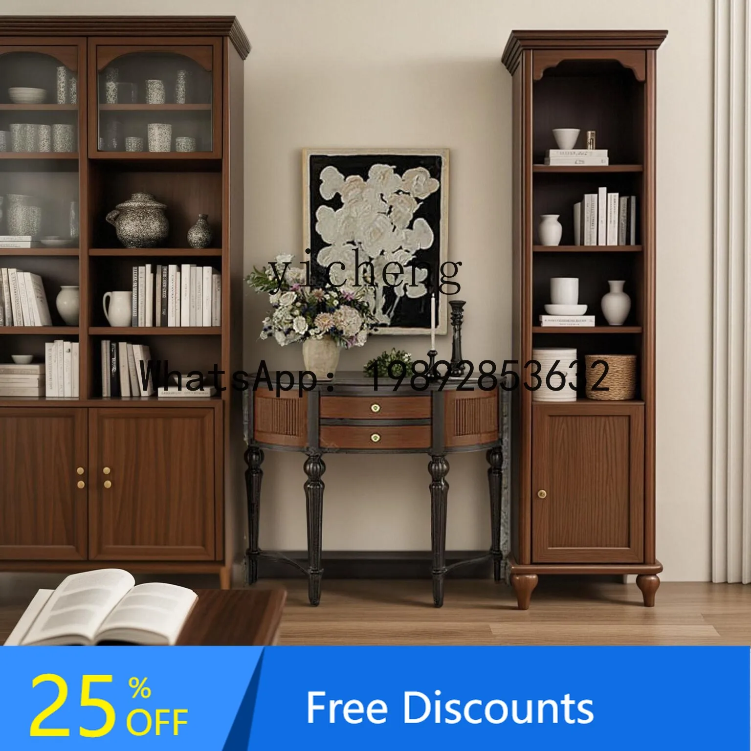 retro solid wood entrance cabinet antique living room corridor aisle semicircular display decorative entrance platform
retro solid wood entrance cabinet antique living room corridor aisle semicircular display decorative entrance platform