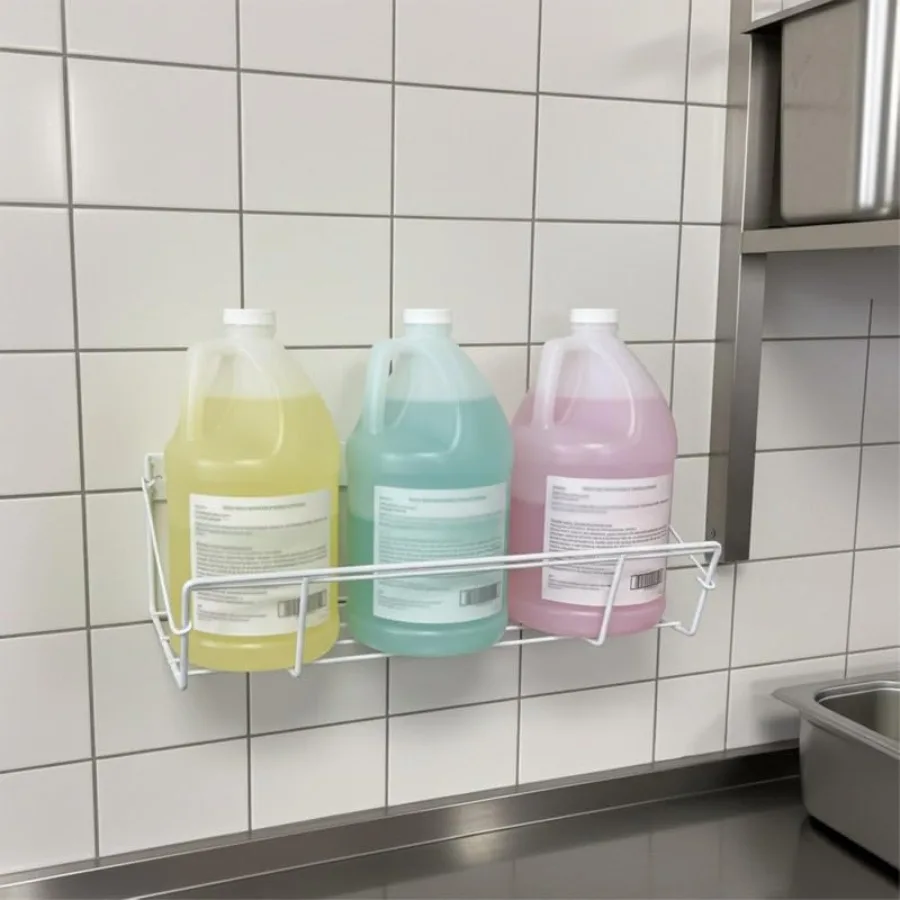 Wall Mount Jug Storage Rack Heavy Duty Wire Organizer for 1 Gallon Jugs Soap Detergent and Hand Sanitizer Holder Space-Saving W
Wall Mount Jug Storage Rack Heavy Duty Wire Organizer for 1 Gallon Jugs Soap Detergent and Hand Sanitizer Holder Space-Saving W