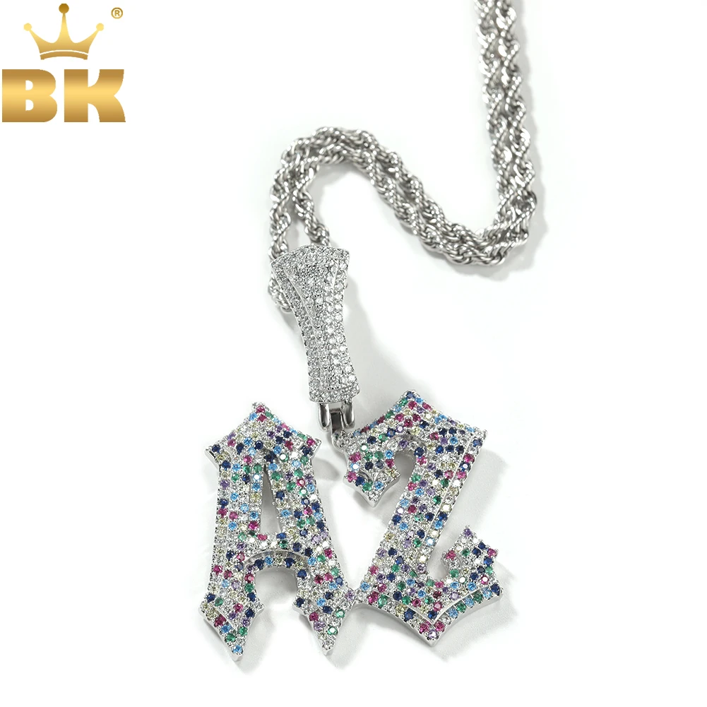 TBTK Custom Spiny Letters Mixed Multi Color CZ Personalized Initial Letter Pendant Necklace Hiphop Rapper Jewelry
TBTK Custom Spiny Letters Mixed Multi Color CZ Personalized Initial Letter Pendant Necklace Hiphop Rapper Jewelry