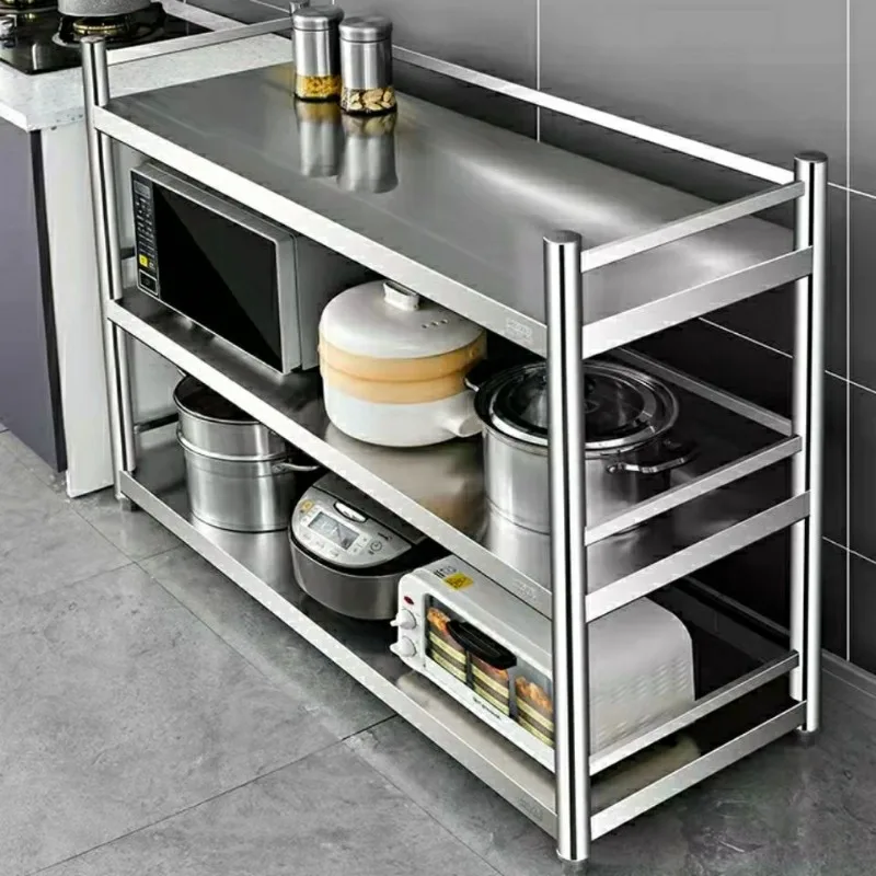 Thickened fence 304 stainless steel rack, extra thick shelf, kitchen storage microwave oven
Thickened fence 304 stainless steel rack, extra thick shelf, kitchen storage microwave oven