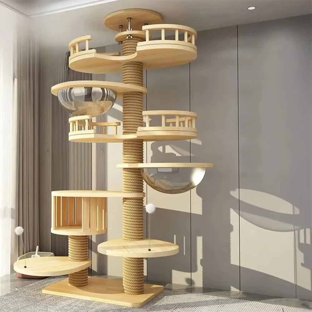 Petop Luxury Wood Cat Modern Ceiling Tree Tower Large Cats Condo Tree Play Furniture Scratcher Cat Climbing Frame Tree
Petop Luxury Wood Cat Modern Ceiling Tree Tower Large Cats Condo Tree Play Furniture Scratcher Cat Climbing Frame Tree