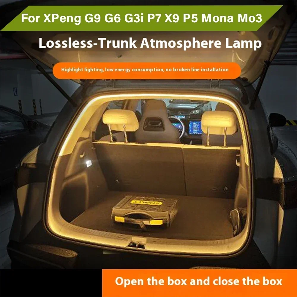 For Xiaopeng XPeng G9 G6 G3i P7 X9 P5 Mona Mo3 Trunk Light Strip Tailgate Lighting Atmosphere Light Modification Accessories
For Xiaopeng XPeng G9 G6 G3i P7 X9 P5 Mona Mo3 Trunk Light Strip Tailgate Lighting Atmosphere Light Modification Accessories