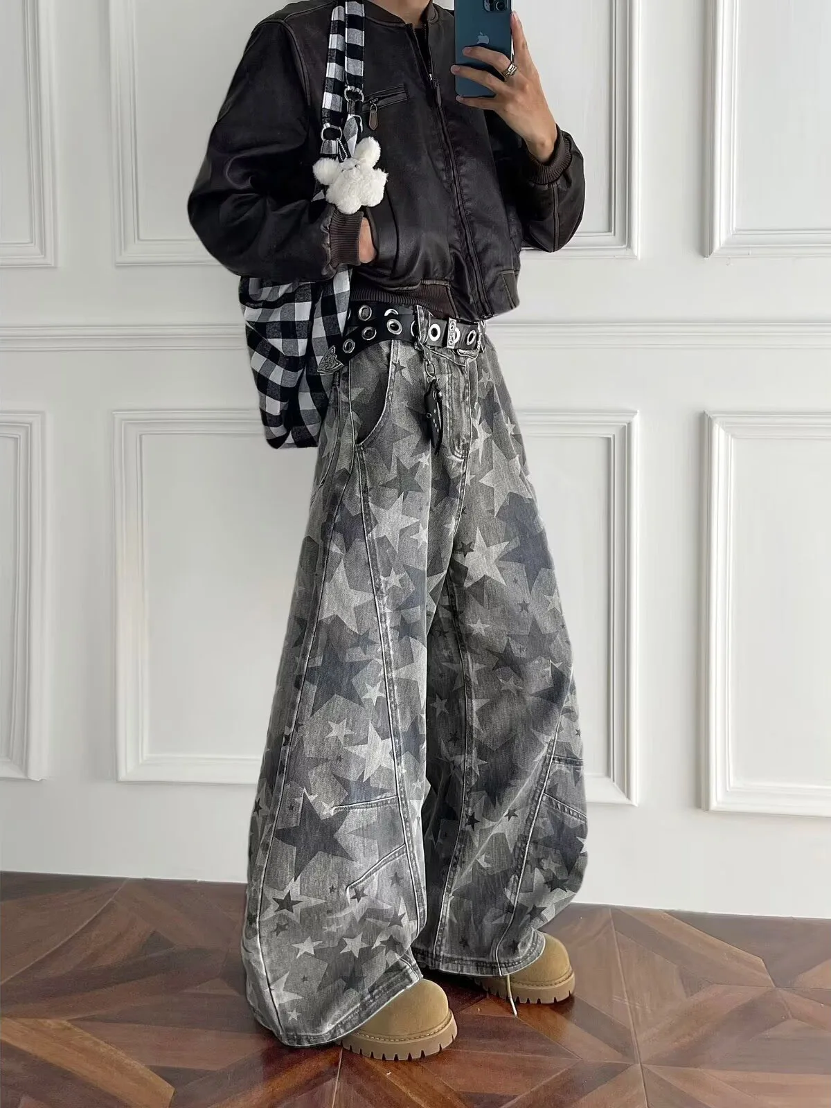 American Decomposition Washed Camouflage Jeans Men's Hiphop Heavy Duty Star Print Loose Micro Flared Knife Long Pants
American Decomposition Washed Camouflage Jeans Men's Hiphop Heavy Duty Star Print Loose Micro Flared Knife Long Pants