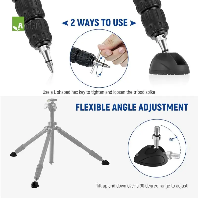 AY14 -3Pc Universal Tripod Flexible Feet Pad Non Slip Tripod Monopod Pad Replacement With 3/8 Inch Screw For Greater Stability
AY14 -3Pc Universal Tripod Flexible Feet Pad Non Slip Tripod Monopod Pad Replacement With 3/8 Inch Screw For Greater Stability