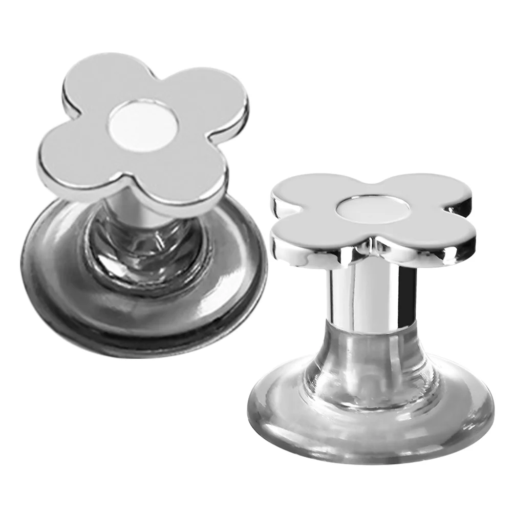 2 Pcs Toilet Fill Valve Button Handle for Home Household Tank Aid Silver Plastic Top
2 Pcs Toilet Fill Valve Button Handle for Home Household Tank Aid Silver Plastic Top