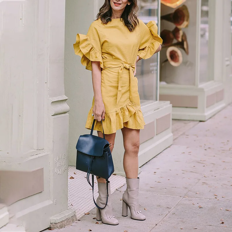 2026 Summer New Women's Dress, Simple Style, Fashionable, Elegant, Comfortable, Casual, Ruffled Fashion Short Dress For Women
2026 Summer New Women's Dress, Simple Style, Fashionable, Elegant, Comfortable, Casual, Ruffled Fashion Short Dress For Women