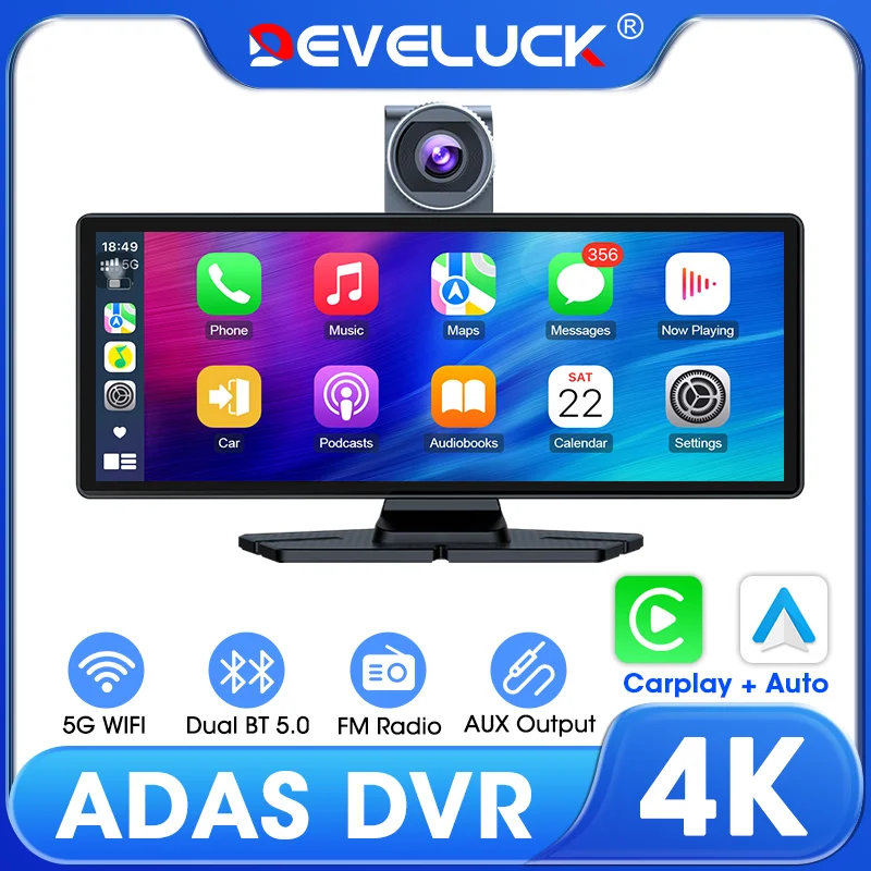 4K ADAS DVR Видеорегистратор Беспроводной экран CarPlay и Android Авто видеорегистратор Ночное видение Автомобильная интеллектуальная система 5G WIFI FM AUX
4K ADAS DVR Видеорегистратор Беспроводной экран CarPlay и Android Авто видеорегистратор Ночное видение Автомобильная интеллектуальная система 5G WIFI FM AUX