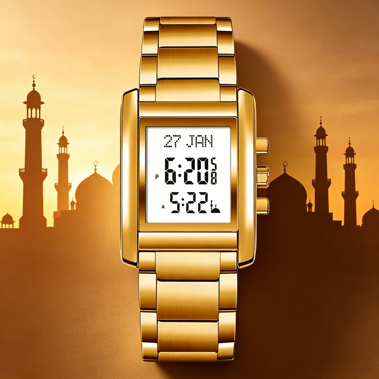 Muslim Qibla Direction Instruct Watch For Men and Women Prayer Multifunctional Worship Watches Luxury Male Wristwatch reloj
Muslim Qibla Direction Instruct Watch For Men and Women Prayer Multifunctional Worship Watches Luxury Male Wristwatch reloj