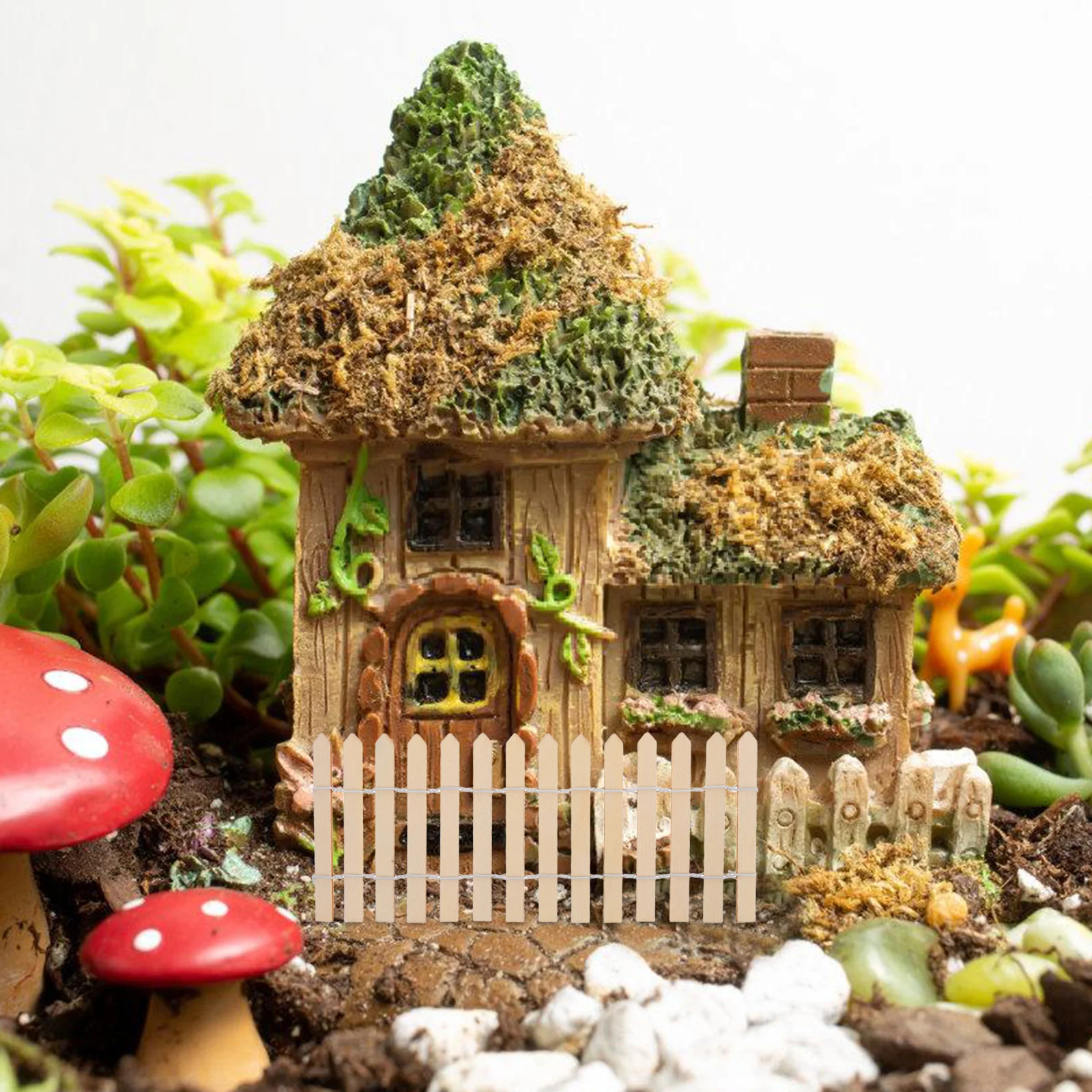 4Pcs Creative Design Wooden Picket Fence Unfinished Slats for Miniature Landscapes Easy Setup Christmas Decor Wood Picket Fence
4Pcs Creative Design Wooden Picket Fence Unfinished Slats for Miniature Landscapes Easy Setup Christmas Decor Wood Picket Fence