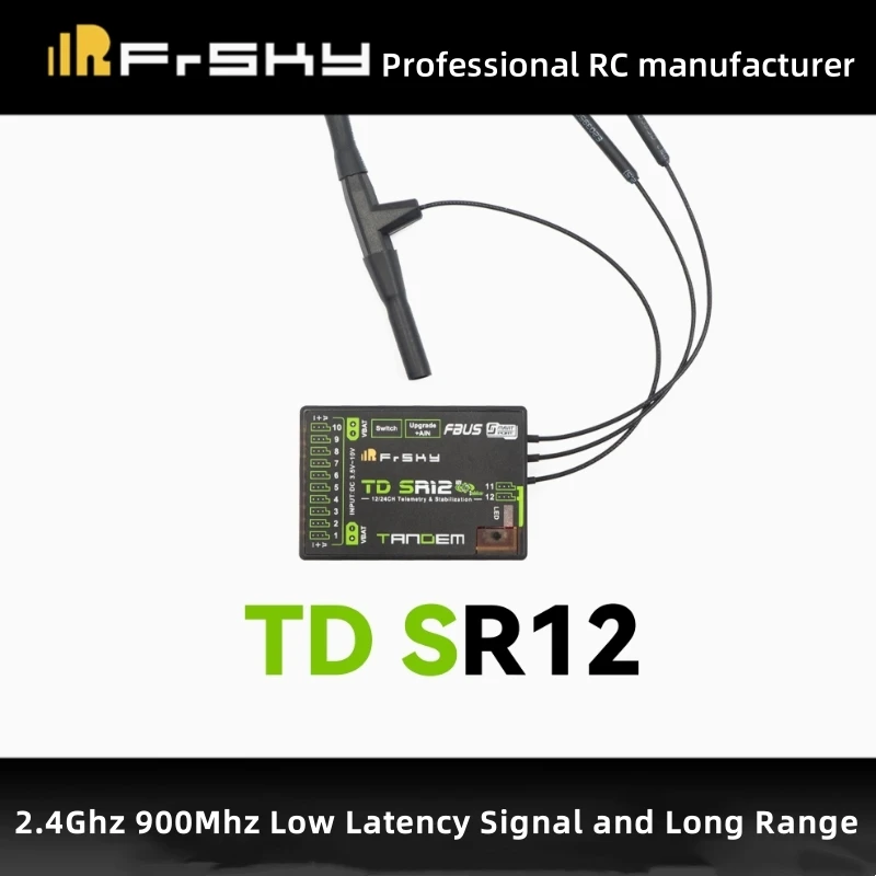 Приемник FrSky TD SR12, 2,4 ГГц, 900 МГц, двухдиапазонный телеметрический стабилизатор ADV дальнего действия для радиоуправляемого самолета/турбойника
Приемник FrSky TD SR12, 2,4 ГГц, 900 МГц, двухдиапазонный телеметрический стабилизатор ADV дальнего действия для радиоуправляемого самолета/турбойника