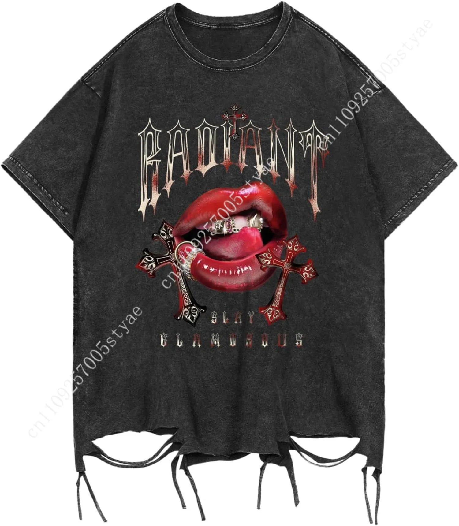 Verdusa Men's Graphic Tees Y2k Tops Hip Hop Lip Goth Ripped Short Sleeve T-Shirts Grunge Top
Verdusa Men's Graphic Tees Y2k Tops Hip Hop Lip Goth Ripped Short Sleeve T-Shirts Grunge Top