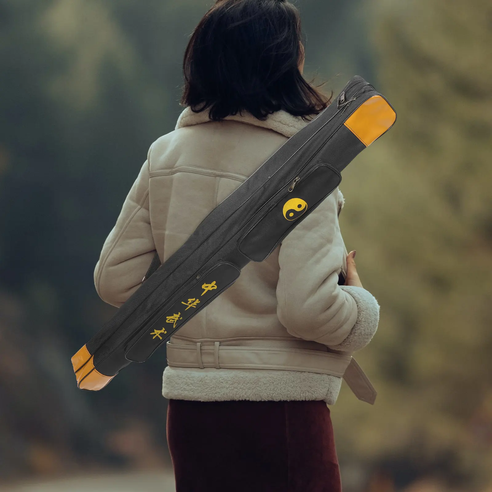 Double Layer Bag Portable Thick Wear Resistant Oxford Cloth Carrying Case Long Storage Pouch Swords Cloth Bag
Double Layer Bag Portable Thick Wear Resistant Oxford Cloth Carrying Case Long Storage Pouch Swords Cloth Bag
