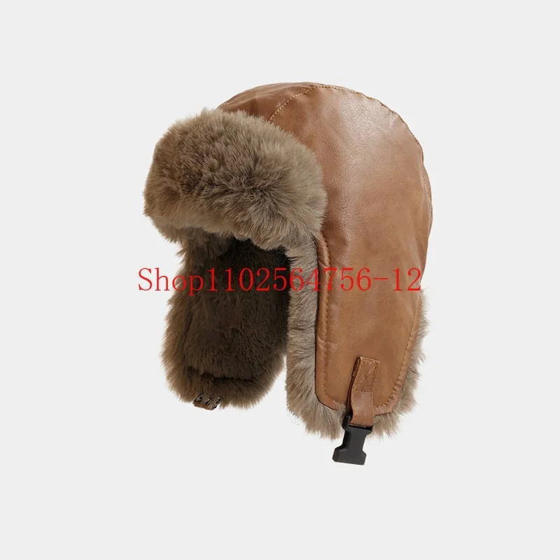 Outdoor Motorcycle Hat for Men Retro Winter Thickened PU Leather Plush Ear Protection Hat Outdoor Ski Hat for Men and Women
Outdoor Motorcycle Hat for Men Retro Winter Thickened PU Leather Plush Ear Protection Hat Outdoor Ski Hat for Men and Women