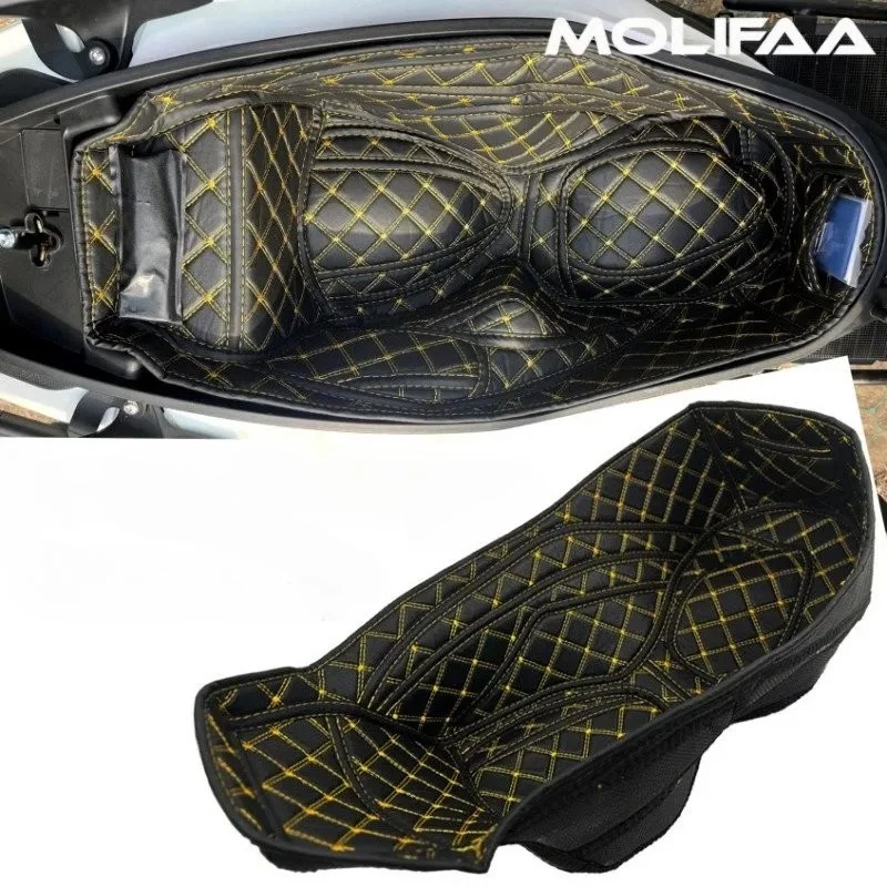 Подушка для сиденья скутера мотоцикла для SYM Cruisym 150 2023, внутренняя подкладка, коробка для отделения из искусственной кожи, чехол для подушки, аксессуары
Подушка для сиденья скутера мотоцикла для SYM Cruisym 150 2023, внутренняя подкладка, коробка для отделения из искусственной кожи, чехол для подушки, аксессуары
