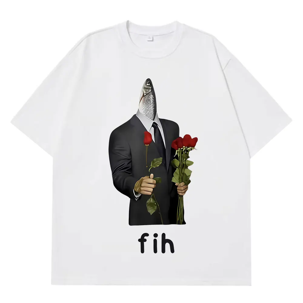 Футболка с забавным мемом «Fih Gentleman» для женщин, повседневная футболка в стиле Харадзюку, свободная повседневная модная футболка с коротким рукавом, уличная одежда
Футболка с забавным мемом «Fih Gentleman» для женщин, повседневная футболка в стиле Харадзюку, свободная повседневная модная футболка с коротким рукавом, уличная одежда