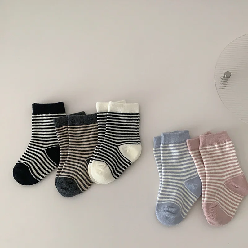 Fashion Stripe Baby Socks Boy Girl Spring Autumn Mid Tube Sock 0-3Year Kids Sport Cotton Sock Soft Comfortable Children Footwear
Fashion Stripe Baby Socks Boy Girl Spring Autumn Mid Tube Sock 0-3Year Kids Sport Cotton Sock Soft Comfortable Children Footwear