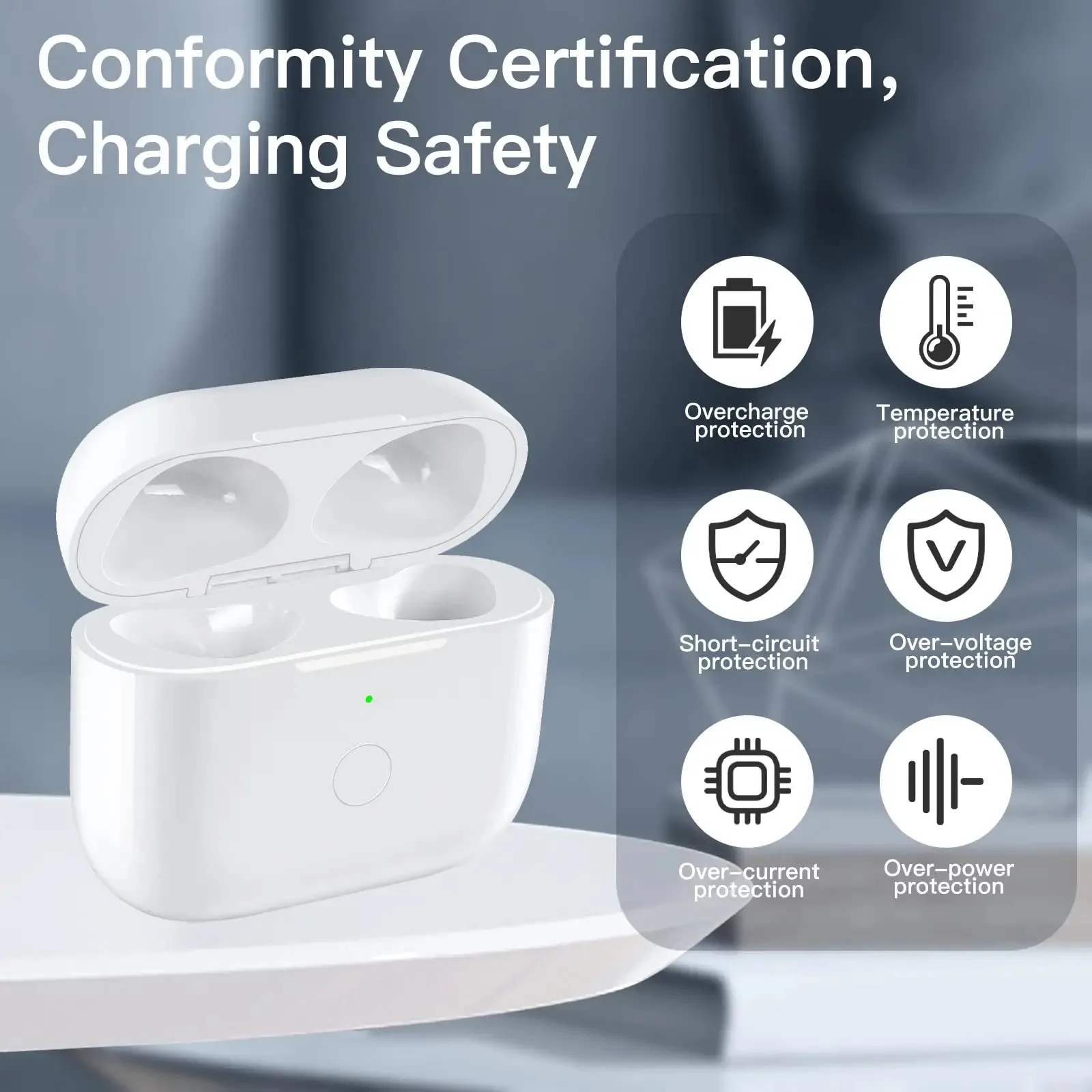 Charging Case For IOS/Type-C Port Charger Case with Bluetooth-Compatible Pairing Sync Button for AirPods Pro 2nd & 1st Gen 3 4
Charging Case For IOS/Type-C Port Charger Case with Bluetooth-Compatible Pairing Sync Button for AirPods Pro 2nd & 1st Gen 3 4