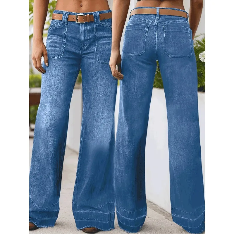 2026 Women New Women's Wide Leg Denim Pants, High-Quality Fashion Casual Trousers, Comfortable & Fitting, Suitable For All Seasons, Versatile For Daily Wear Spring
2026 Women New Women's Wide Leg Denim Pants, High-Quality Fashion Casual Trousers, Comfortable & Fitting, Suitable For All Seasons, Versatile For Daily Wear Spring